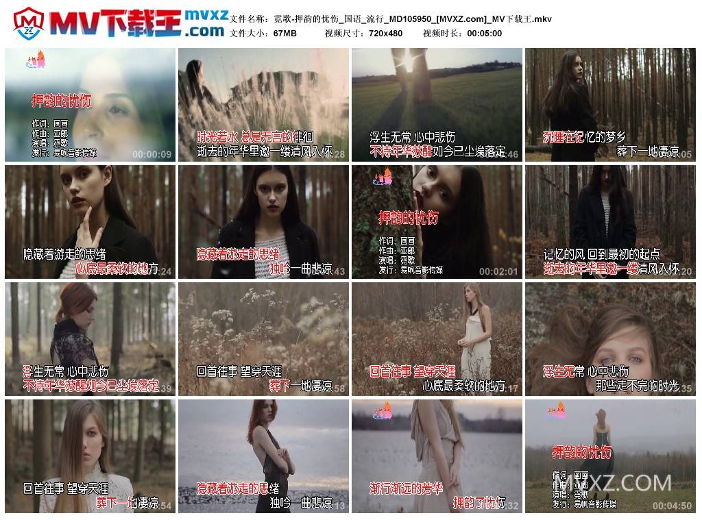 霓歌-押韵的忧伤_国语_流行_MD105950